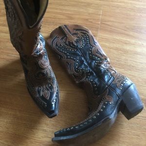 Studded corral boots